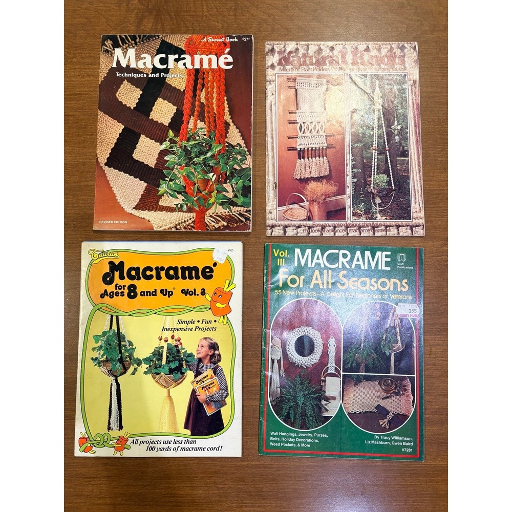 Vintage Macrame Book Lot
